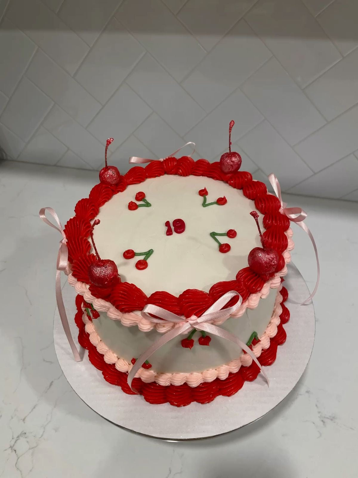 Cherry Bento Cake